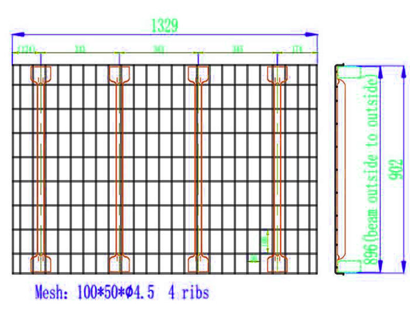 Wholesale Wire Mesh Decking For Selective Pallet Rack System