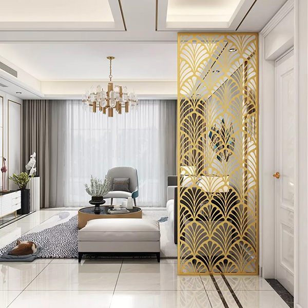 Stainless steel screens become a popular element of interior decoration