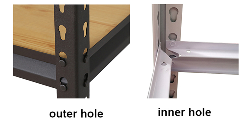 light duty boltless rivet shelves (4)