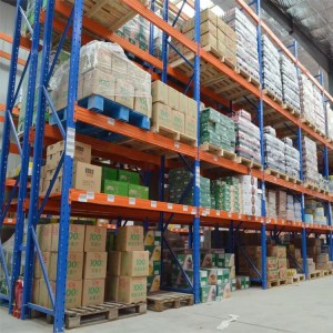 multi-tier heavy-duty pallet racking system